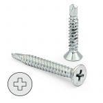 Duver Tornillo Broca Rosca Chapa Cabeza Plana Din P Inoxidable