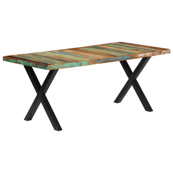 Mesa de Jantar 180x90x76 cm Madeira Recuperada Maciça 283782