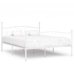 Estrutura De Cama Estrado De Ripas X Cm Metal Branco