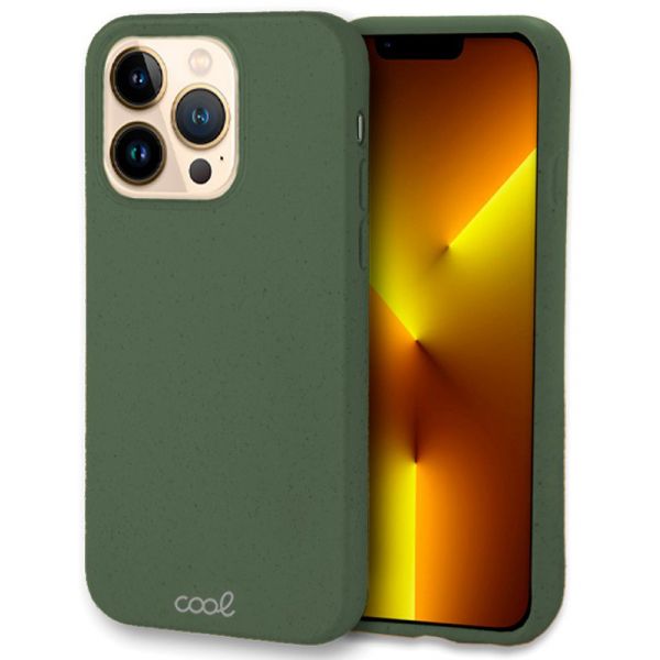 Cool Accesorios Capa Eco Biodegrad Vel Para Iphone Pro Max Green