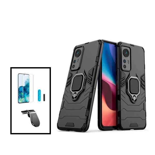 Kit Película de Vidro Nano Curved UV Capa 3X1 Military Defender