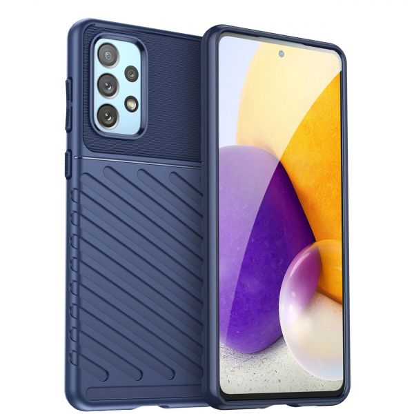 Hurtel Capa Rígida Flexível Thunder para Samsung Galaxy A73 Azul