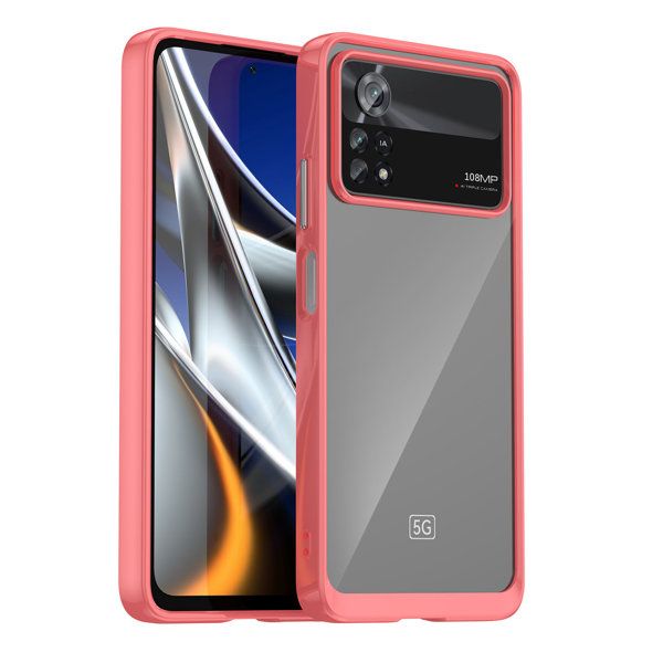 Capa Xiaomi Poco X4 Pro 5G Híbrida Space Red Kuantokusta