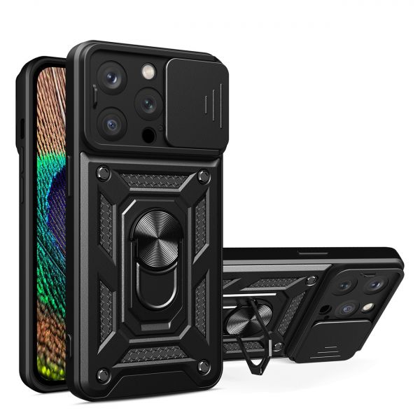 Hurtel Hybrid Armor Camshield Case Para Iphone 14 Pro Max Armored Case