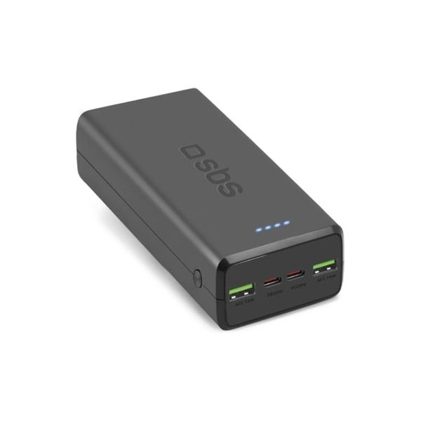 Powerbank SBS TTBB30000PD20K 30000 MAh 2 USB Preto KuantoKusta