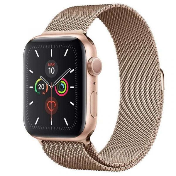 Antiimpacto Bracelete Apple Watch Series Se Mm Pulseira Milanese