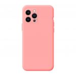 Capa Silicone Líquido 3D iPhone 13 Pro Rosa Kuantokusta