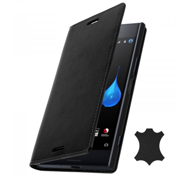 Avizar Capa Sony Xperia Xz Premium De Couro Fun O Suporte Black