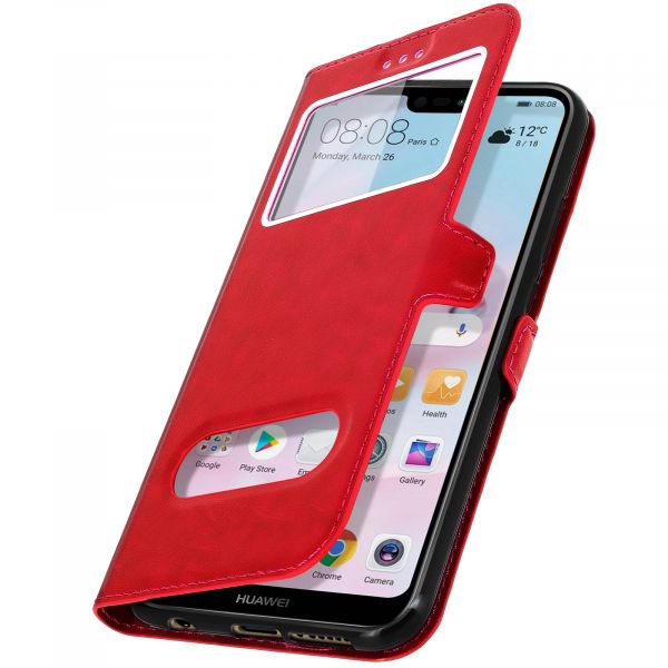 Avizar Capa Huawei P20 Lite Janela Dupla Red Compara preços