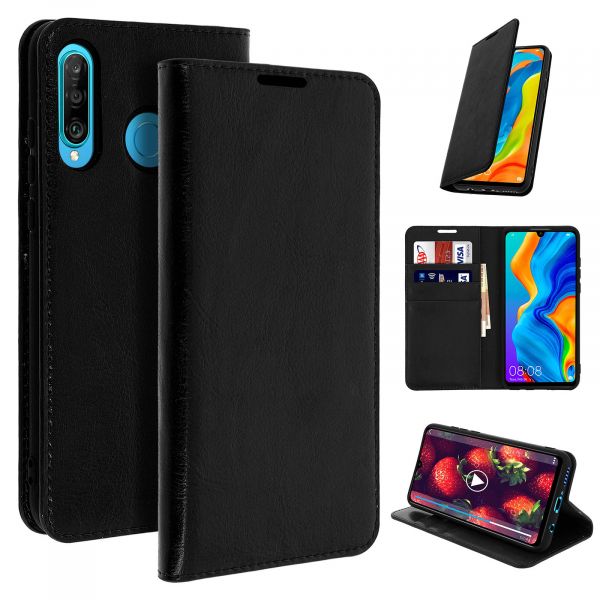 Avizar Capa Huawei P Lite De Couro Fun O Suporte Black Kuantokusta