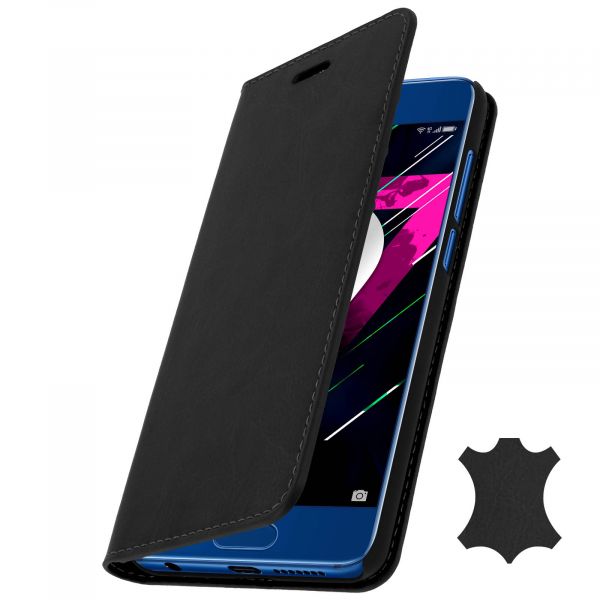 Avizar Capa Honor 9 de Couro Função Suporte Black KuantoKusta