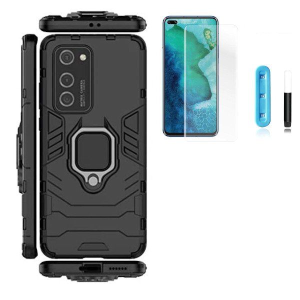 Kit Película Vidro Nano Curved Uv Capa 3x1 Military Defender Huawei