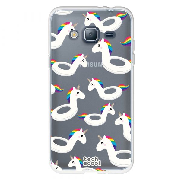 Techcool Capa Para Samsung Galaxy J3 2016 L Capa Silicone Floats Summer