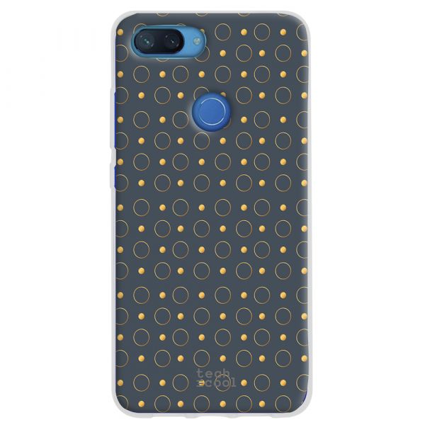 Techcool Capa De Silicone Para Xiaomi Mi 8 Lite L Large Moles Gray