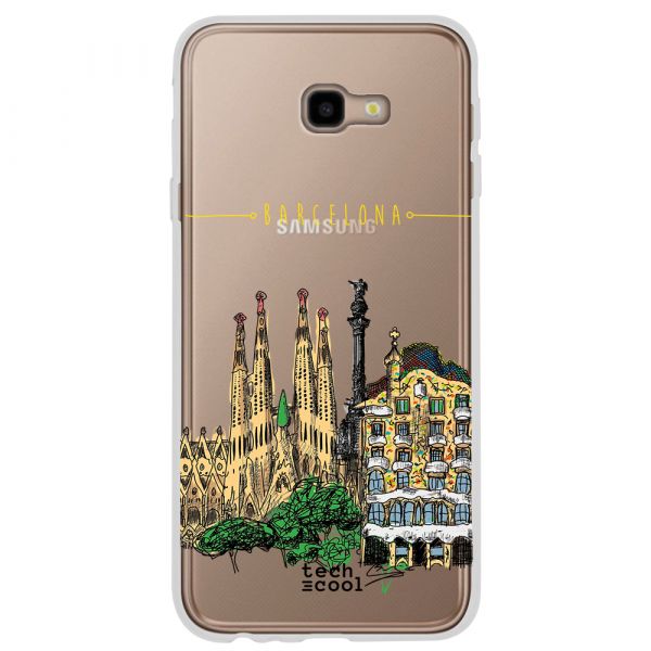 Techcool Capa De Silicone Para Samsung Galaxy J4 Plus J4 L Barcelona