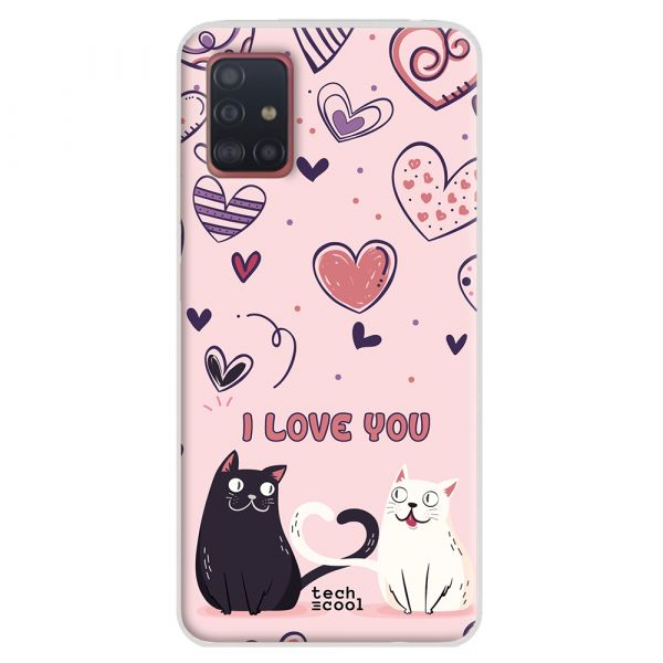 Techcool Capa Para Samsung Galaxy A51 L Capa Silicone I Love You