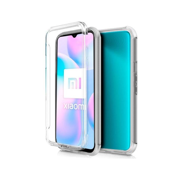 Capa Silicone Para Xiaomi Redmi 9A 9AT Clear Frente E Verso