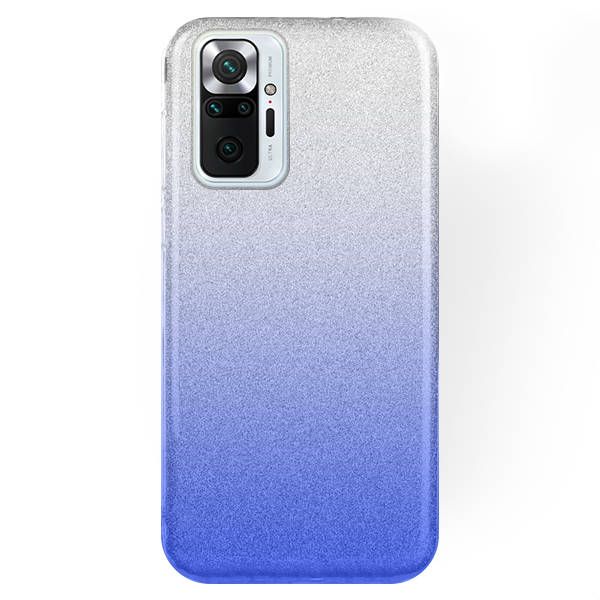 Capa para Xiaomi Redmi Note 10 Pro Brilhantes Degradê Prateado Blue