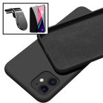 Kit Película de Vidro 5D Anti spy Capa Silicone Líquido Suporte