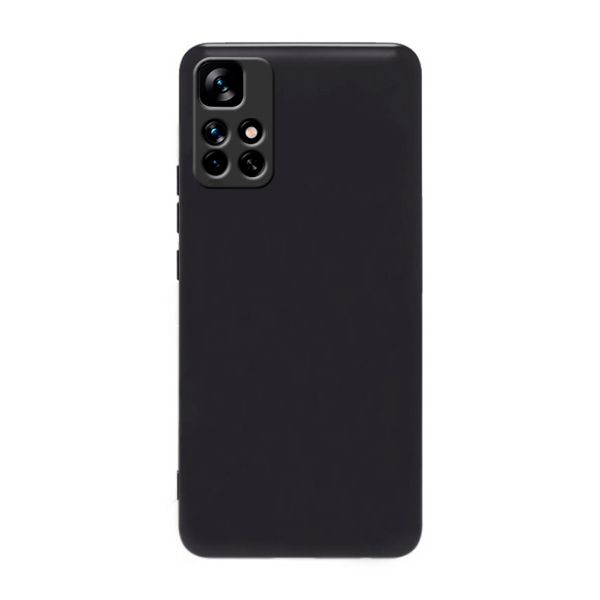 Capa Silicone Líquido para Xiaomi Poco M4 Pro 5G Black KuantoKusta