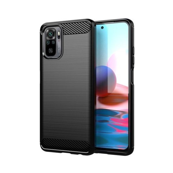 Capa Xiaomi Redmi Note 10 Gel Carbono Black Kuantokusta