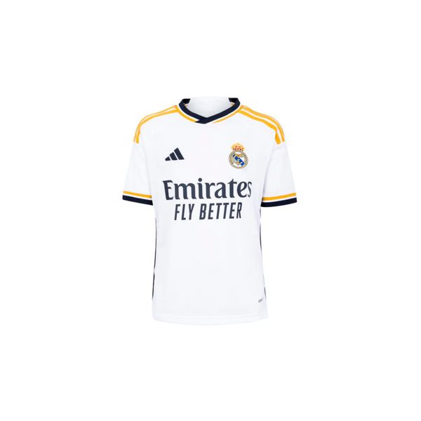 Adidas Camisola Real Madrid Primeiro Equipamento 2023 2024 Jr White 128