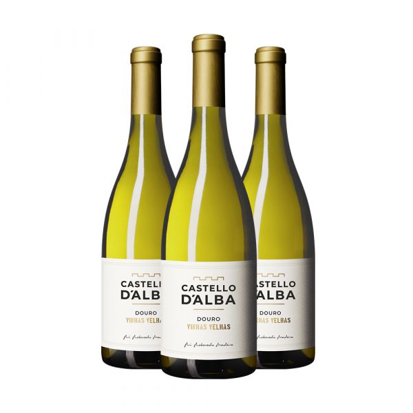 Pack 3 Garrafas Castello D Alba Vinhas Velhas Douro Branco 75cl