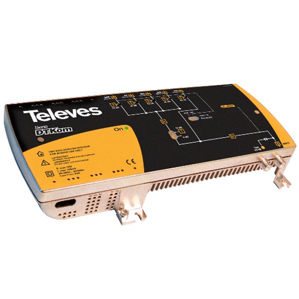 Televes Central Amplificadora DTKom 5 Entradas BI FM BIII UHF BIV BV