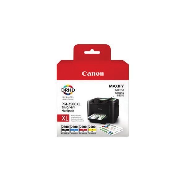 Canon PGI 2500XL BK C M Y 9254B005 Multipack Compara preços