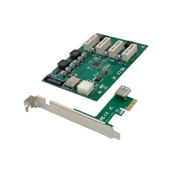 Conceptronic Controladora Pcie Emrick Pcie X1 To 4 Pcie X1 Expansion