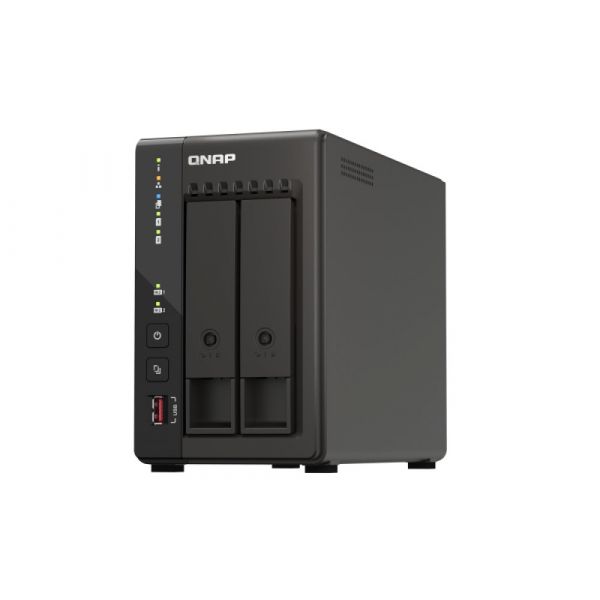 QNAP NAS 2 Baías Intel Celeron J6412 4C 4T 2 6GHz 8GB 2x2 5GbE USB