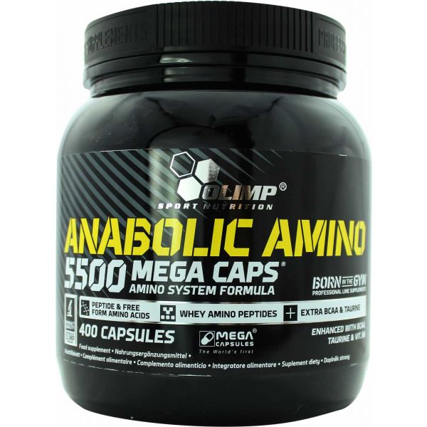 Olimp Anabolic Amino 5500 Mega 400 Caps Compara preços