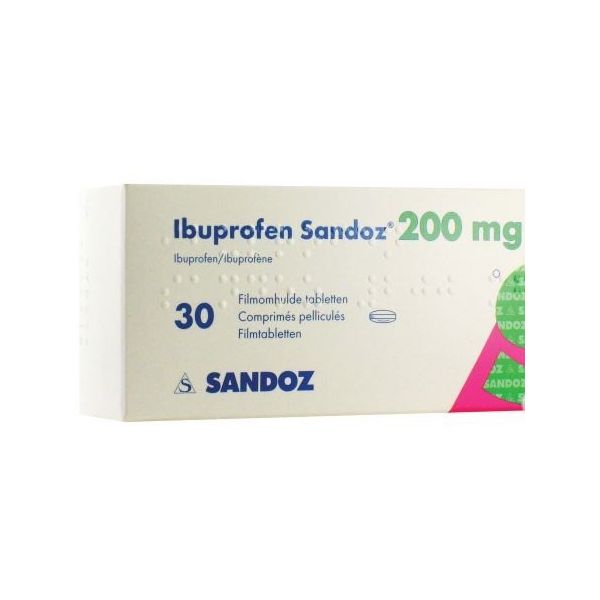 Sandoz Ibuprofeno 200mg 20 Comprimidos Revestidos KuantoKusta