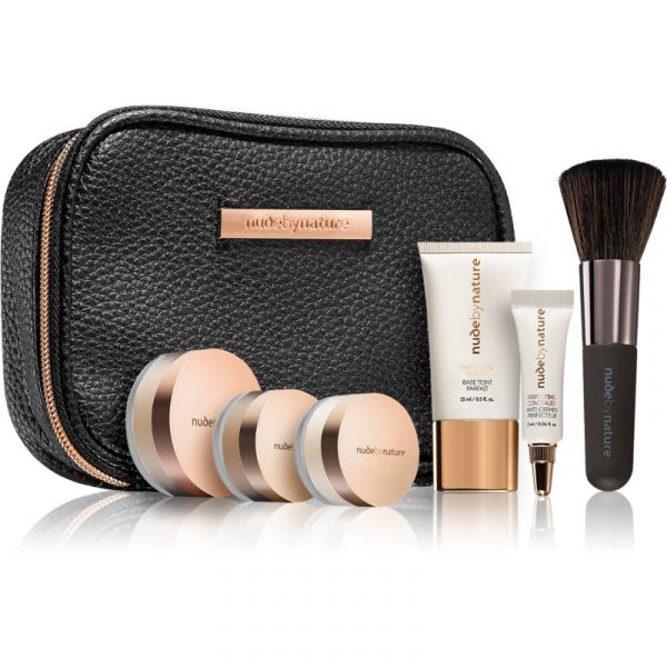 Nude By Nature Complexion Essentials Starter Kit Coffret N Silky Beige