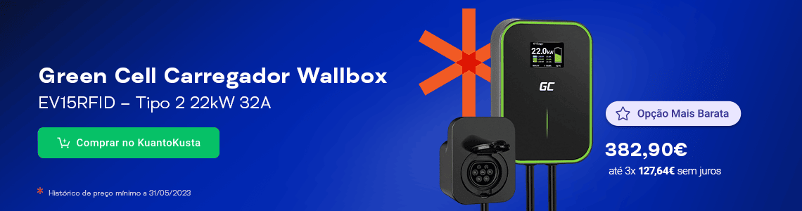 opcao mais barata - green cell Carregador Wallbox 