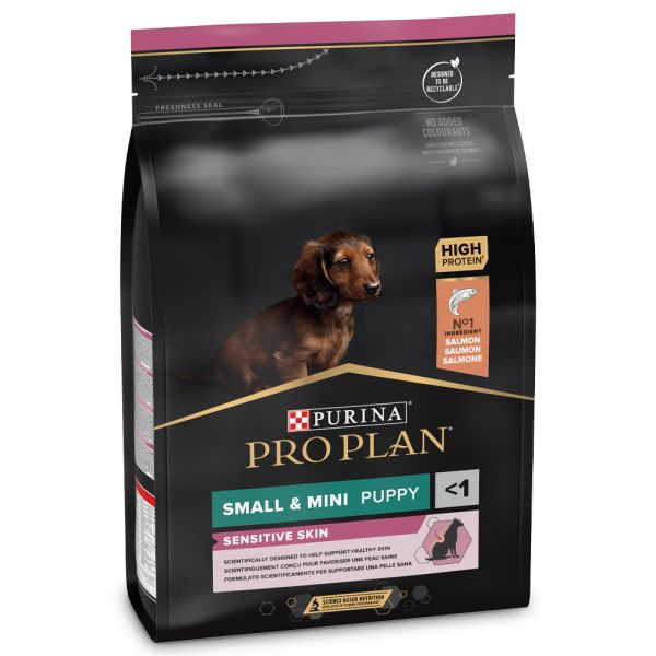 Purina Pro Plan Puppy Small & Mini Sensitive Skin Optiderma Salmon Dog 