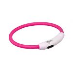 Trixie Colar Luminoso Flash Light USB M - L 45cm Pink
