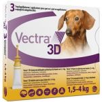 Vectra 3D Antiparasitário Cão 1,5kg - 4Kg 3 Pipetas