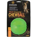 Starmark Brinquedo Cão Treat Dispensing Chew Ball L