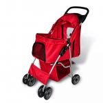 Carrinho Passeio Dobravel Cão & Gato Vermelho