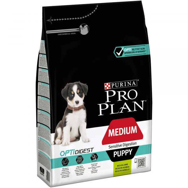 Purina pro plan medium puppy sensitive digestion сколько давать