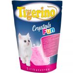 Tigerino Areia Absorvente Crystals Fun Colorida Rosa Gatos 5L
