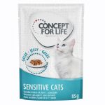 Ração Húmida Concept for Life Sensitive Cat gelatina 48x 85g