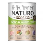 Ração Húmida Naturo Adult Grain & Gluten Free Turkey & Vegetables 390g