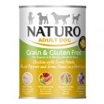 Ração Húmida Naturo Adult Grain & Gluten Free Chicken & Sweet Potato & Vegetables 390g