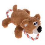 Zooplus Brinquedo Cão Urso de Peluche com Corda 27cm