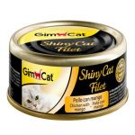 Ração Húmida Gimcat Shiny Cat Filet Frango & Manga 70g