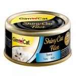 Ração Húmida Gimcat Shiny Cat Filet Atum 70g