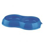 Trixie Comedouro Dupla em Plástico - Azul - 15002-5518
