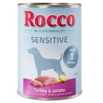 Ração Húmida Rocco Sensitive 24 X 400g Frango e Batatas